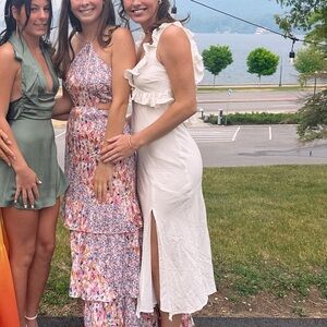 Hello Molly Gradient Maxi Dress in Pink and Orange